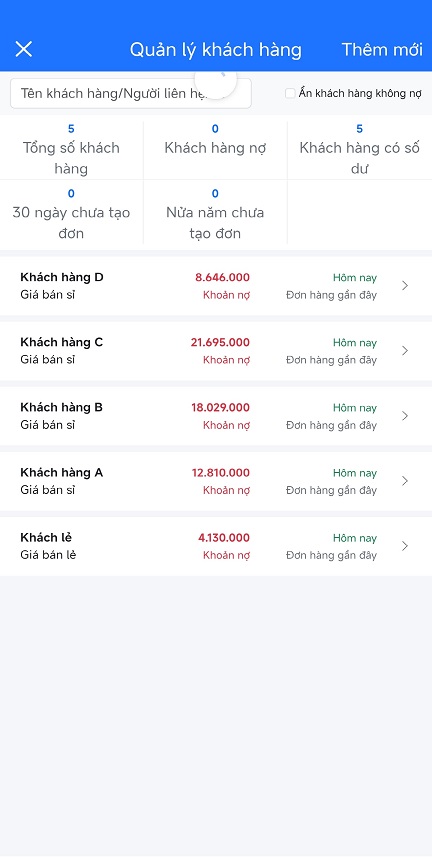 Quản lý công nợ